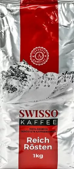 Кофе Swisso в зёрнах Reich Rösten / Espresso, 1 кг, Польша; запасы ограничены, не все магазины, до исчерпания