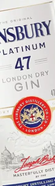 Джин Finsbury Platinum London Dry 47%, 0,7 л, Германия; запасы ограничены, не все магазины, до исчерпания