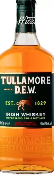 Виски Tullamore D.E.W. ирландский, 40%, 0,7 л; запасы ограничены, не все магазины, до исчерпания