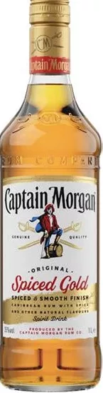 Ром Captain Morgan Original Spiced Gold 35%, 1 л, Великобритания; этикетка Spirit Drink; запасы ограничены, не все магазины, до исчерпания