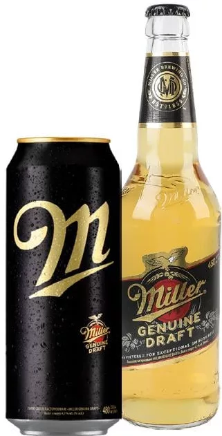 от Пиво Miller светлое, 0.45л/0.48л; избыток алкоголя вреден; запас ограничен, пока есть, не все магазины