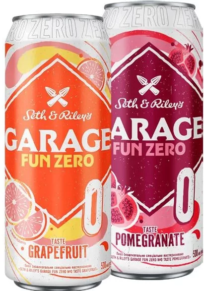 от Пиво Garage Fun Zero безалкогольное 0%, ассортимент грейпфрут/гранат, 0.5л; запас ограничен, пока есть, не все магазины