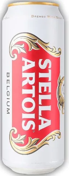 Пиво Stella Artois светлое, 0.5л; избыток алкоголя вреден; запас ограничен, пока есть, не все магазины