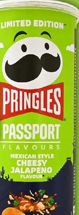 Чипсы Pringles Passport, сыр и халапеньо по-мексикански, 165г; только адреса из списка на с.48; запас ограничен, пока есть, не все магазины