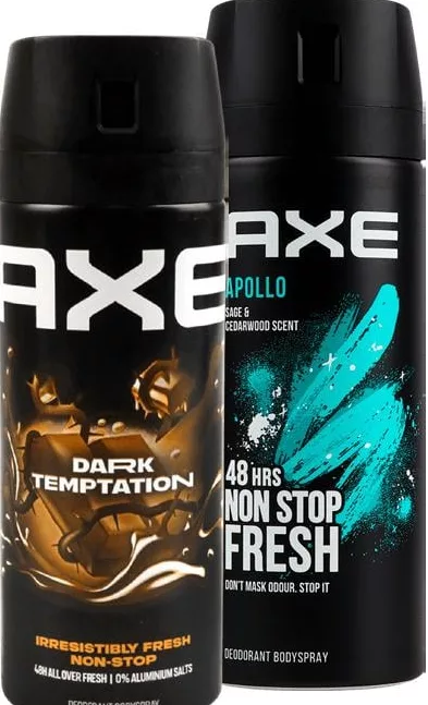 Дезодорант-спрей мужской AXE Dark Temptation/Apollo, ассортимент, 150мл; запас ограничен, пока есть, не все магазины