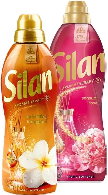 Кондиционер для белья Silan Aromatherapy Fascinating Frangipani/Sensual Rose, 770мл; запас ограничен, пока есть, не все магазины