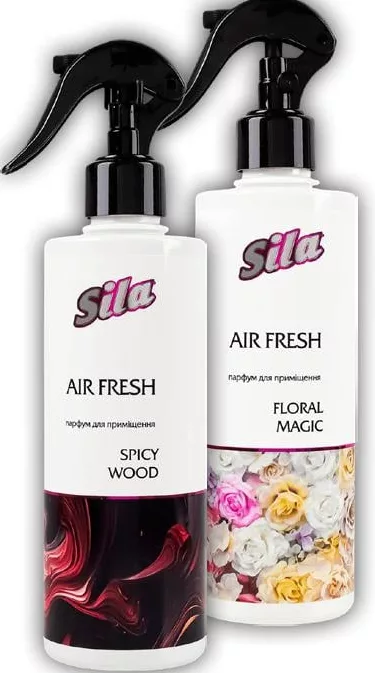 Освежитель воздуха Sila Air Fresh Spicy Wood/Floral Magic, ассортимент, 400мл; значок 15%; запас ограничен, пока есть, не все магазины