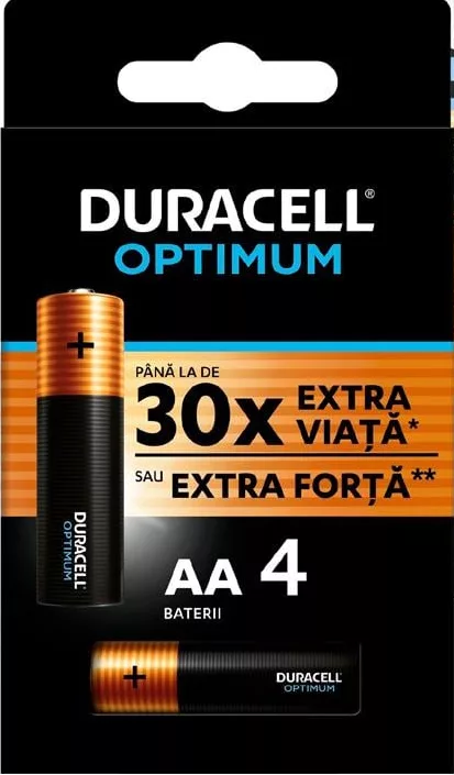 Батарейки Duracell AA/AAA, 4шт; подпись Optimum, фото также Premium; запас ограничен, пока есть, не все магазины