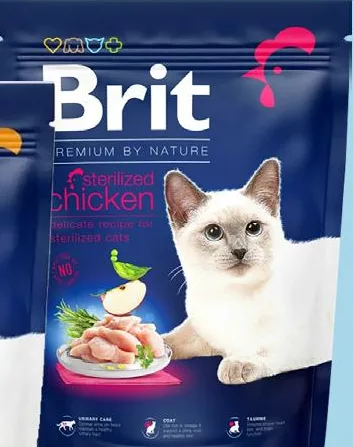 Корм для кошек Brit Premium by Nature Indoor Chicken/Sterilized Chicken, 300г; запас ограничен, пока есть, не все магазины