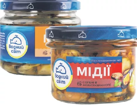 ВОДНИЙ СВІТ Midii sărate în ulei/ulei aromat, 170 g; Harkiv/regiune; stoc limitat, nu toate magazinele; prețul la raft la cumpărare