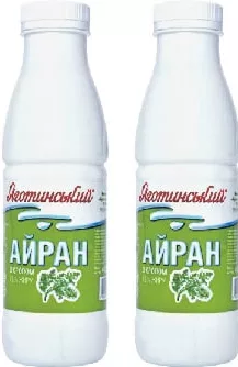 ЯГОТИНСЬКЕ Кисломолочный напиток «Айран с укропом» 1,8%, 450 г; Харьков/обл.; запас огранич.; не все магаз.; цена полки в день покупки