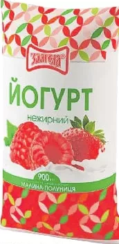ЗЛАГОДА Iaurt degresat zmeură-căpșuni/piersică-fructul pasiunii, 900 ml; Harkiv/reg.; stoc limitat; magazine selecte; prețul de raft din ziua cumpărării
