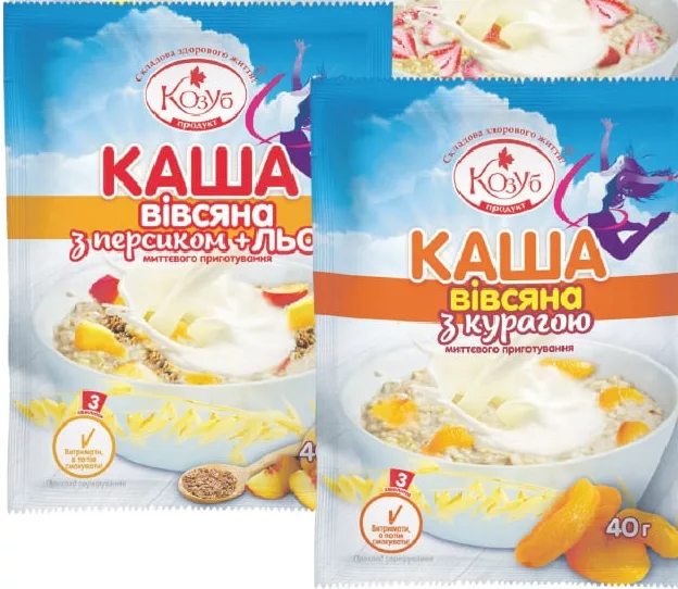 KOZUB Terci de ovăz, 40 g, sortimente variate; Harkiv/reg.; stoc limitat; magazine selecte; prețul de raft din ziua cumpărării