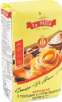 LA PASTA PER PRIMI Făină din grâu dur (semola), 1 kg; Harkiv/reg.; stoc limitat; magazine selecte; prețul de raft din ziua cumpărării