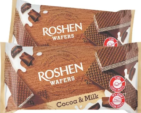 ROSHEN Napolitane Wafers cu cacao și lapte, 216 g; Harkiv/regiune; stoc limitat, nu în toate magazinele; prevalează prețul la raft în ziua cumpărării