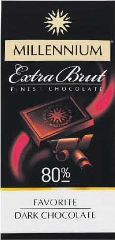 MILLENNIUM Ciocolată Favorite extra-neagră brut 80%, 100 g; Harkiv/regiune; stoc limitat, nu în toate magazinele; prevalează prețul la raft în ziua cumpărării