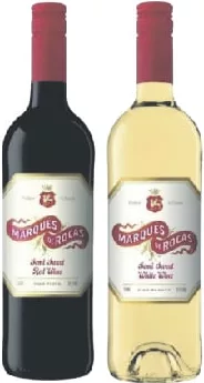 MARQUES DE ROCAS Вино красное/белое полусладкое 10,5%, 0,75 л, Испания; Харьков/обл.; запас ограничен, не все магазины; действует цена на полке в день покупки