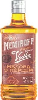 NEMIROFF Настойка «Украинская медовая» с перцем 40%, 0,5 л; Харьков/обл.; запас ограничен, не все магазины; действует цена на полке в день покупки