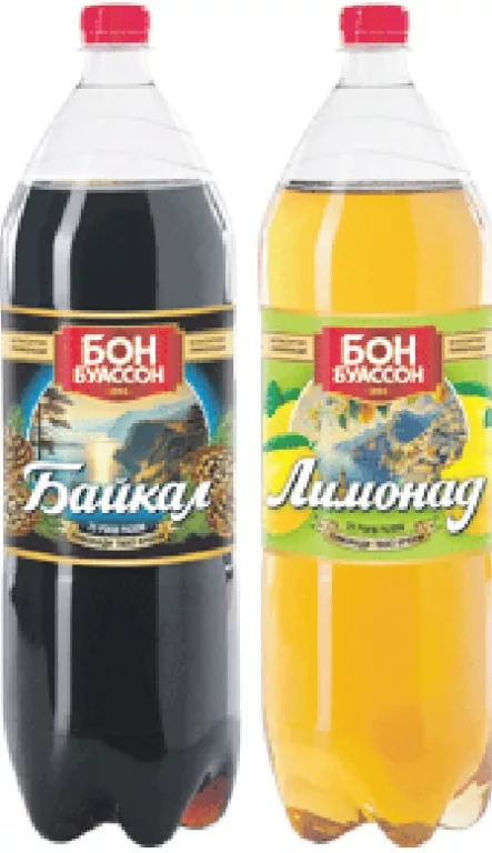 BON BOISSON Băutură carbogazoasă, 2 l, sortimente: Baikal, Limonadă, Tarhon; Harkiv/reg.; 01–14.10.2026; stoc limitat; nu toate magazinele; prețul de raft din ziua cumpărării