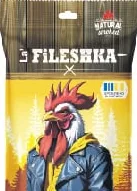 LA’FILESHKA Cârnăciori fierți-afumați din carne de pasăre, 70 g, sortimente; Harkiv/reg.; 01–14.10.2026; stoc limitat; nu toate magazinele; prețul de raft din ziua cumpărării