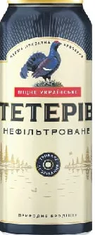 ТЕТЕРЕВ Пиво нефильтрованное, 7%, 0,5 л; Харьков/обл.; 01–14.10.2026; запас ограничен; не все магазины; цена на полке в день покупки