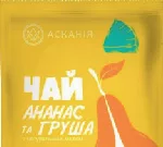 АСКАНІЯ Чай-саше концентрований «Ананас та груша», 50 г. Лише з карткою Посад; Харків/обл.; не всі магазини, запас обмежений; ціна на полиці в день купівлі визначальна.