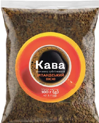 ПОРАДА Кава розчинна сублімована «Ірландський віскі», 100 г; Харків/обл.; обмежено, не всі магазини; ціна на ціннику при купівлі