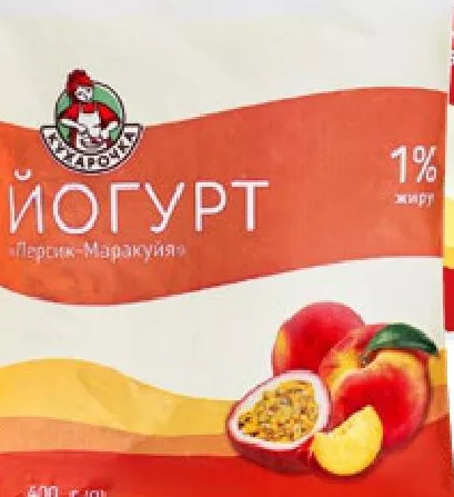 Кухарочка Йогурт вишня / персик-маракуйя / клубника-банан 1%, 400 г | 01–14.10.2026; до исчерпания; не все магазины; цены меняются; без баллов Родина.