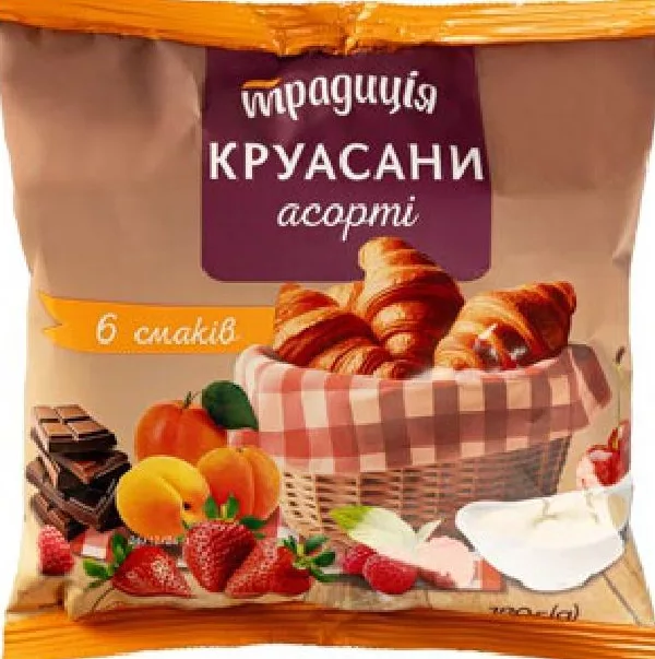 Традиція Croissante asortate, 180 g, 6 arome | 01–14.10.2026; în limita stocului; nu toate magazinele; prețuri variabile; fără puncte Rodyna.