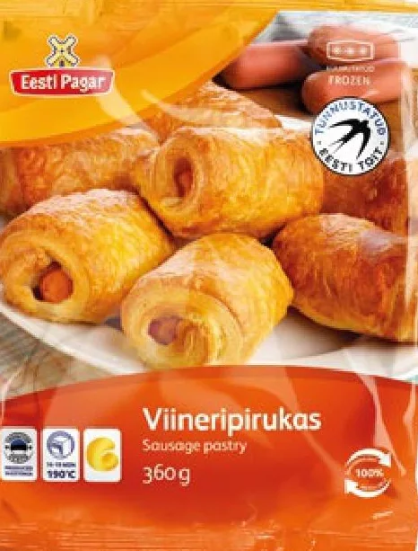 Eesti Pagar Crenvurști în aluat, 360 g | 01–14.10.2026; în limita stocului; nu toate magazinele; prețuri variabile; fără puncte Rodyna.