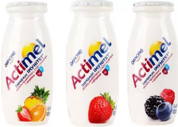 Danone Actimel Produs lactat fermentat, sortimente, 1,4%/1,5%, 100 g; de la 22,90 UAH; 01–14.10.2026; în limita stocului; nu în toate magazinele; prețuri variabile; fără puncte Rodyna
