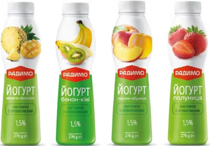 Радимо Iaurt Lactoimun cu probiotice, mango-ananas/banană-kiwi/piersică-caisă/căpșuni, 1,5%, 270 g; 01–14.10.2026; în limita stocului; nu în toate magazinele; prețuri variabile; fără puncte Rodyna