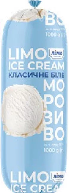 Лімо Морозиво Біле, 1 кг; 01–14.10.2026; до вичерпання запасів; не всі магазини; ціни змінні; без балів «Родина»