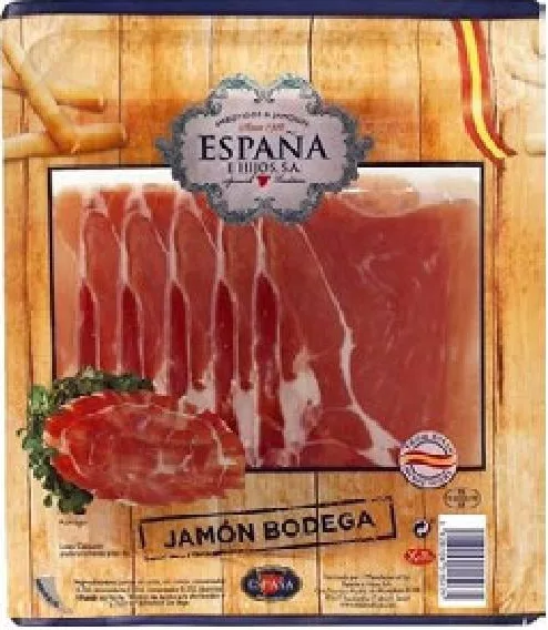 España Хамон Bodega, 100 г; 01–14.10.2026; пока есть запас; не все магазины; цены могут меняться; без баллов «Родина»