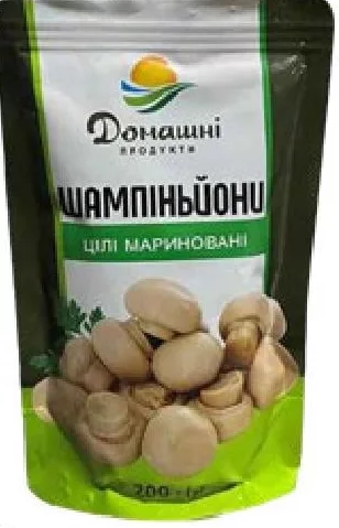 Домашні Продукти Ciuperci champignon întregi marinate, 200 g; 01–14.10.2026; în limita stocului; nu în toate magazinele; prețuri variabile; fără puncte Rodyna