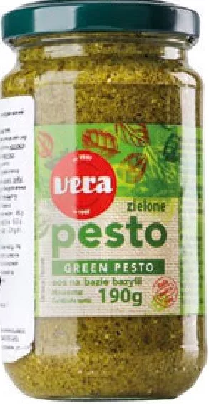 Vera Sos pesto verde, 190 g; 01–14.10.2026; în limita stocului; nu în toate magazinele; prețuri variabile; fără puncte Rodyna