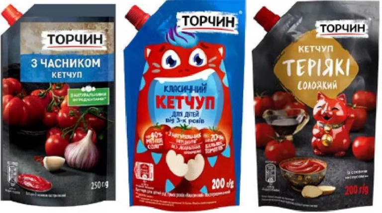 Торчин Кетчуп: з часником 250 г; класичний для дітей/теріякі солодкий/смаковитий 200 г; 01–14.10.2026; до вичерпання запасів; не всі магазини; ціни змінні; без балів «Родина»