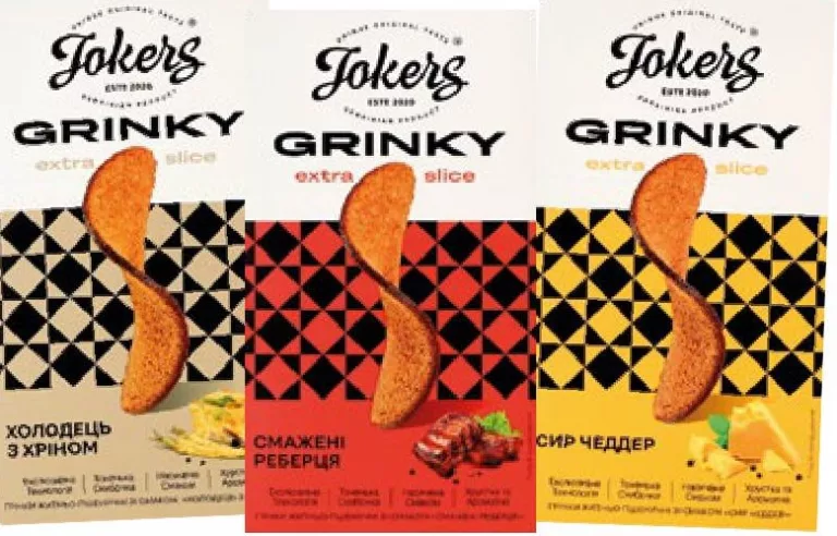 Jokers Crutoane Extra Slice secară-grâu: cheddar/coaste prăjite/piftie cu hrean, 90 g; 01–14.10.2026; în limita stocului; nu în toate magazinele; prețuri variabile; fără puncte Rodyna