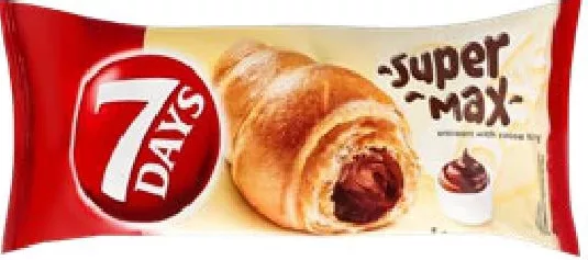 7 Days Croissant cu umplutură de cacao, 110 g; 01–14.10.2026; în limita stocului; nu în toate magazinele; prețuri variabile; fără puncte Rodyna