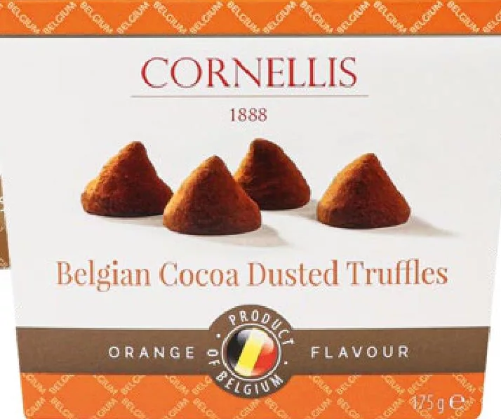 Cornellis Bomboane trufe cu aromă de portocale / cacao, 175 g | 01–14.10.26; în limita stocului; nu în toate magazinele; prețuri variabile; fără puncte Rodyna.
