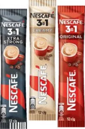 Nescafe Băutură 3în1 Ultra creamy / Turbo / Extra strong / Original, 12 g conform descrierii | 01–14.10.26; în limita stocului; nu în toate magazinele; prețuri variabile; fără puncte Rodyna.