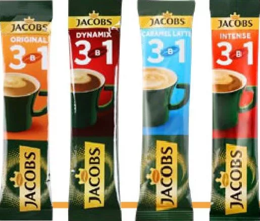 Jacobs 3în1 Original/Intense 12g, Latte 13g, Dynamix/Cappuccino 12,5g, Caramel Latte 12,3g, Cinnamon Roll 11,2g; 3 buc: 5,90/buc; 1 buc: 8,90 | 01–14.10.26; în limita stocului; nu în toate magazinele; prețuri variabile; fără puncte Rodyna.