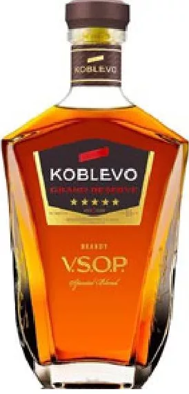 Koblevo Бренди Grand V.S. по описанию, VSOP на фото; 40%, 0,5 л | 01–14.10.26; до исчерпания запасов; не все магазины; цены меняются; без баллов Родина. Чрезмерное употребление алкоголя вредит здоровью.