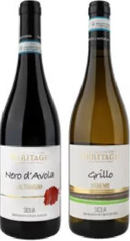 Francesco Vin sec Vignemie Grillo alb / Nero D’Avola Laltravigne roșu, 13,5%, 0,75 l | 01–14.10.26; în limita stocului; nu în toate magazinele; prețuri variabile; fără puncte Rodyna. Excesul de alcool dăunează sănătății.