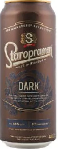 Staropramen Пиво Dark темне, 4,4%, 0,48 л; запас обмеж.; не всі магазини; ціни змінні; без балів «Родина»
