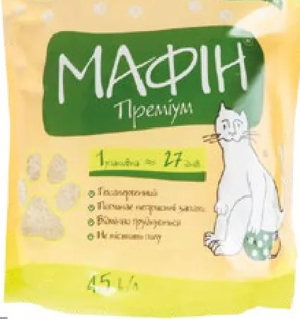 Мафін Наповнювач гігієнічний Преміум, 4,5 л; запас обмеж.; не всі магазини; ціни змінні; без балів «Родина»