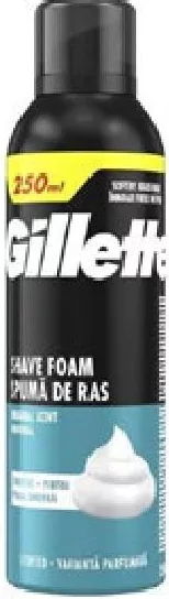 Gillette Пена для бритья оригинал для чувствительной кожи, 250 мл; запас огранич.; не все магазины; цены изменяемы; без баллов «Родина»