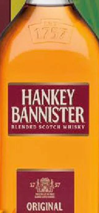 Hankey Bannister Whisky blended Original, 40%, 0,7 l, Scoția; 05–18.10.26/în limita stocului; excesul de alcool dăunează sănătății