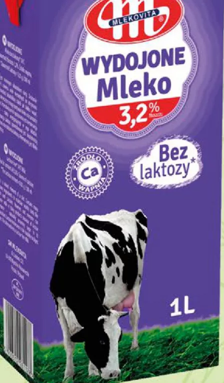 Mlekovita Lapte fără lactoză Wydojone, 3,2%, 1 l, Polonia