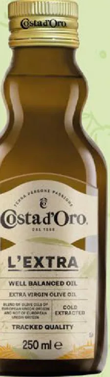 Costa d’Oro L’Extra Ulei de măsline extravirgin, nerafinat, 250 ml; −23%